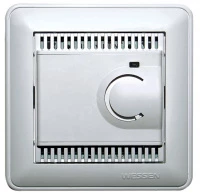 W59 ТЕРМОСТАТ электрон.теплого пола с датчиком,от+5до+50°C,10A, в сборе,СЛ.КОСТЬ