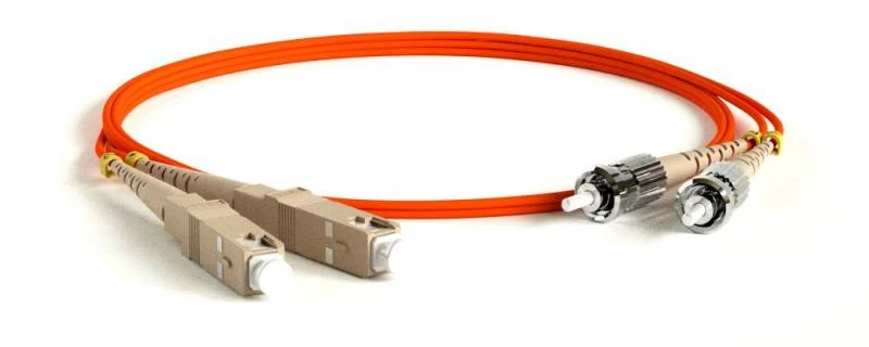 Патч-корд волоконно-оптический (шнур) MM 50/125, ST-SC, 2.0 мм, duplex, LSZH, 3 м Hyperline