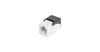 Модуль-вставка NIKOMAX типа Keystone, Кат.6 (Класс E), 250МГц, RJ45/8P8C, самозажимной, T568A/B, неэкранированный, белый - гарантия: 5 лет расширенная / 25 лет системная