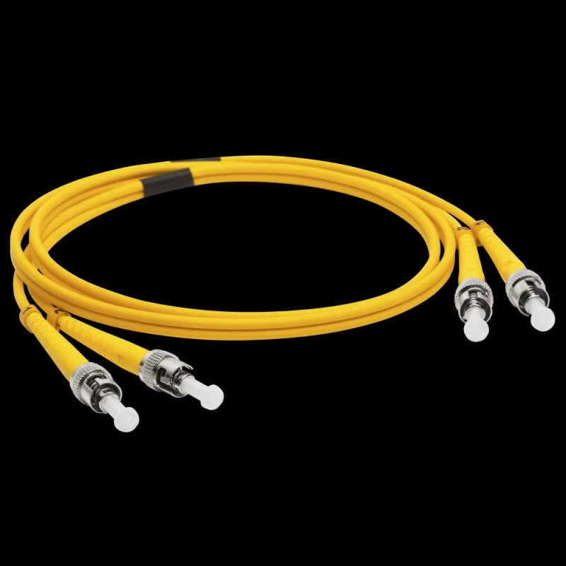 Патч-корд оптический LANMASTER, LSZH, дуплексный, ST/APC-ST/APC, SM OS2, 1.5 м