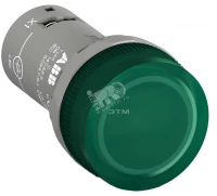 Лампа CL2-502G зелёная со встроенным светодиодом 24В AC/DC