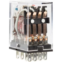 Промежуточное реле JZX-22F(D) 4 конт. с инд. LED 3А 12В DC (R)(CHINT)