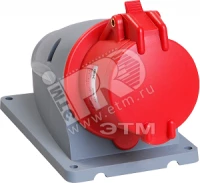 Розетка стационарная ССИ-115 16А-6ч/200/346-240/415В 3Р+РЕ+N IP44 MAGNUM ИЭК