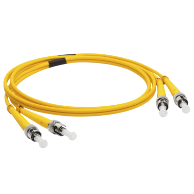 Патч-корд оптический LANMASTER, LSZH, дуплексный, ST/APC-ST/UPC, SM OS2, 1.5 м