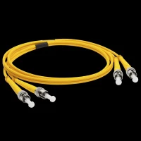 Патч-корд оптический LANMASTER, LSZH, дуплексный, ST/UPC-ST/UPC, SM, 20 м