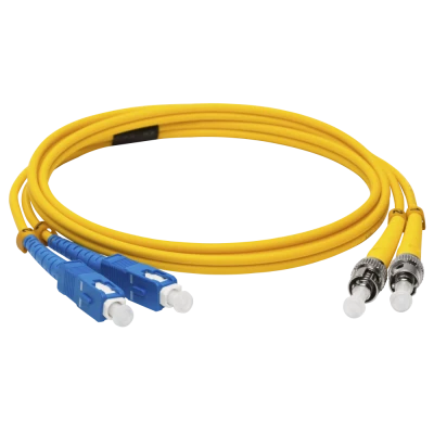 Патч-корд оптический LANMASTER, LSZH, дуплексный, ST/APC-SC/UPC, SM OS2, 2.0 м
