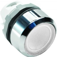 Кнопка MP2-21W белая (только корпус) с фиксацией с подсветкой