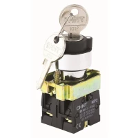 Переключатель NP2-BG25B, 3 положения с фиксацией, 1НЗ +1НО IP40 (CHINT)