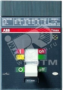 Выключатель автоматический T4V 250 PR222DS/P-LSI In=100 4p F F