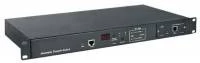 Блок розеток управляемый ATS 19&quot;, горизонтальный, 1U, 8 розеток IEC320 C13, 180-260V, 16А, цвет черный Hyperline