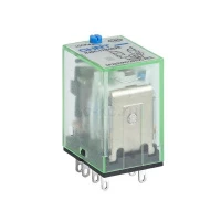 Реле промежуточное с кнопкой тестирования NJDC-17(D)/4ZS 4 конт. с инд. LED 3А AC24В (CHINT)
