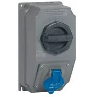 Розетка переновная HypraIP44 2К+З 230v16A