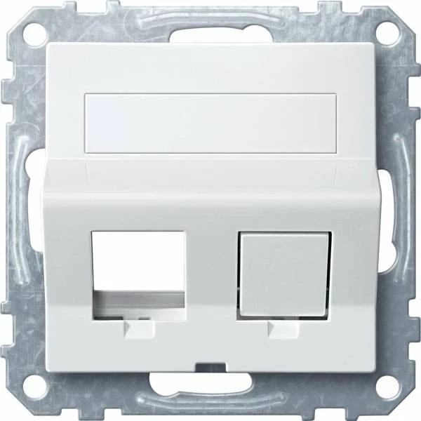 НАКЛОННАЯ ЦПЛАТА ДЛЯ KEYSTONE RJ45, БЕЛ