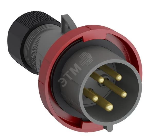 Вилка кабельная Easy&Safe 416EP6W, 16А, 3P+N+E, IP67, 6ч