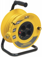 Катушка УК20 с т/з 4 места 2Р+PЕ/20м 3х1,5 мм2 "Industrial"