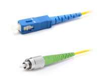 Патч-корд оптический LANMASTER, LSZH, симплексный, ST/APC-SC/UPC, SM OS2, 1.5 м