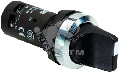 Переключатель C3SS1-30B-02 3-х позиционный черный 2НЗ с фиксацие й