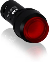 Кнопка с подсветкой CP3-13R-01 красная 220В AC/DC с выступающей клавишей без фиксации 1НЗ