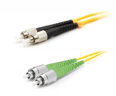 Патч-корд оптический LANMASTER, LSZH, дуплексный, ST/APC-FC/UPC, SM OS2, 10 м