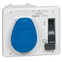 Розетка встр.с блок. 16А 2К+З 230В IP44