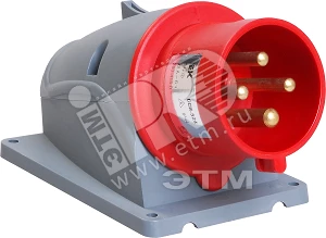 Вилка стационарная ССИ-524 32А-6ч/380-415В 3Р+РЕ IP44 MAGNUM ИЭК