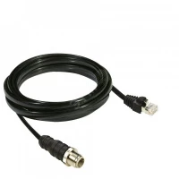 Шина ТМ7, прямой M12-B 4pin, Male-без разъема, 10м