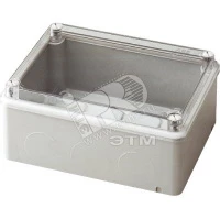 Коробка расп,гермет,пласт,винт IP55 160х135х77мм ШхВхГ прозр