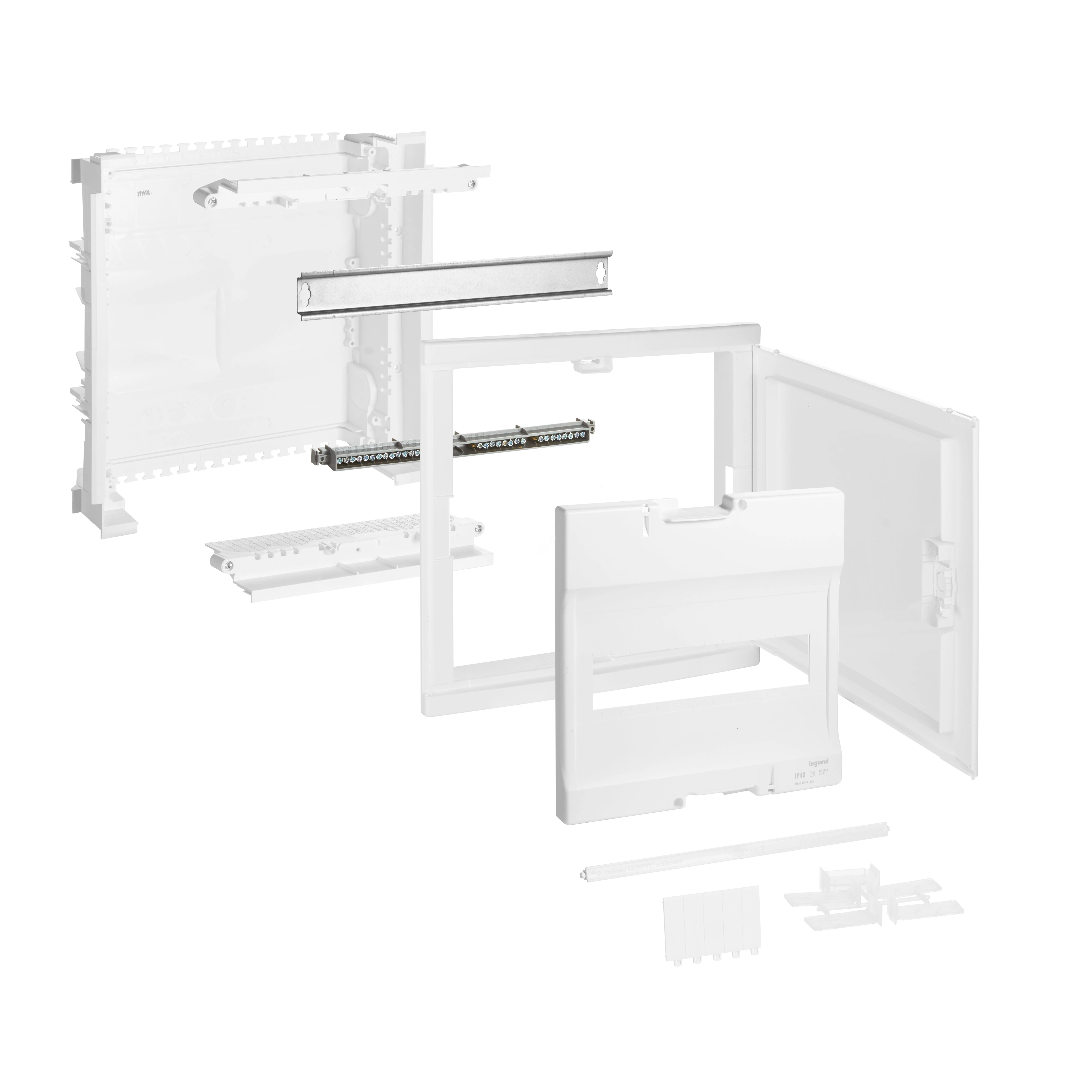 Nedbox Щит встраиваемый для автоматики 1х12+2м белый